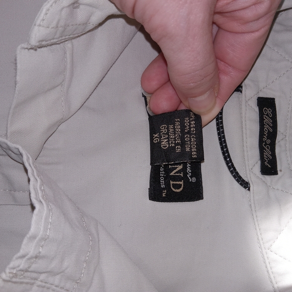 Vintage Eddie Bauer Legend Elkhorn Shirt Button Up Long Sleeve XLT Light Beige - Picture 10 of 11